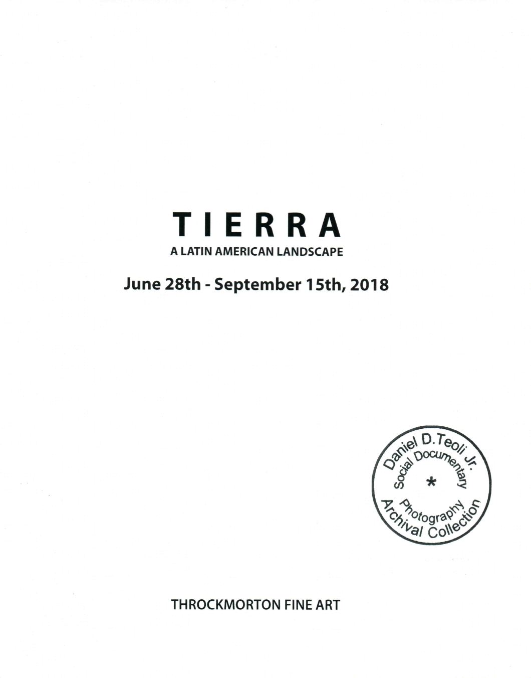 Tierra A Latin American Landscape Throckmorton D.D. Teoli Jr. A.C (3)